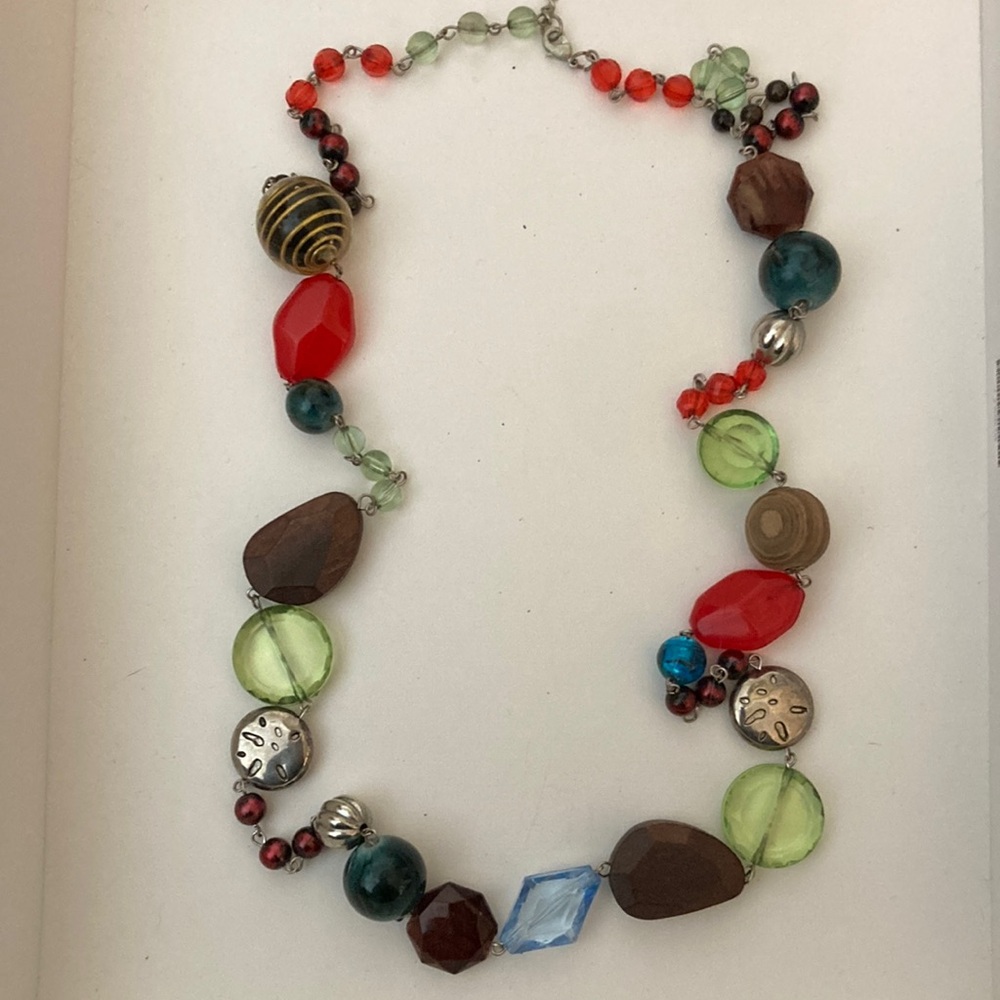 Long Colorful Beaded Necklace